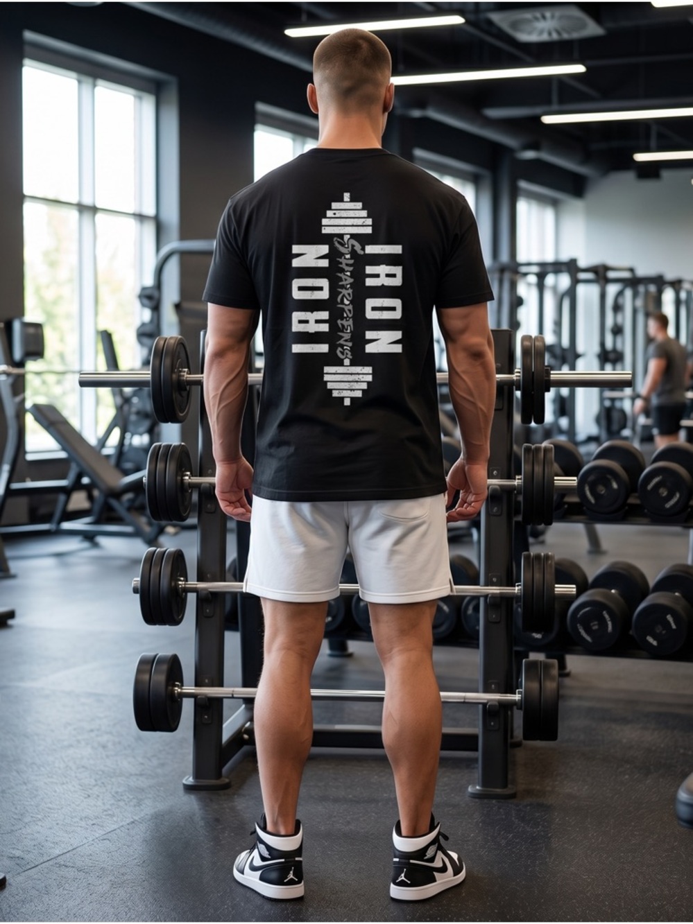 ATTIFIT Iron Sharpens Iron Graphic Tee XL Black Gym Shirt New